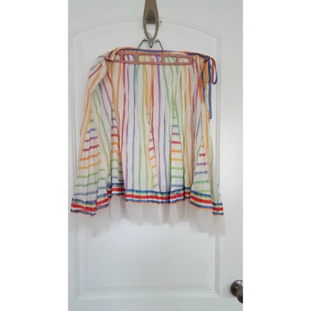 Dimri‎ Boho Peasant Maxi Lined Skirt Hippie Festival Gypsy SIZE L Rayon & Cotton
